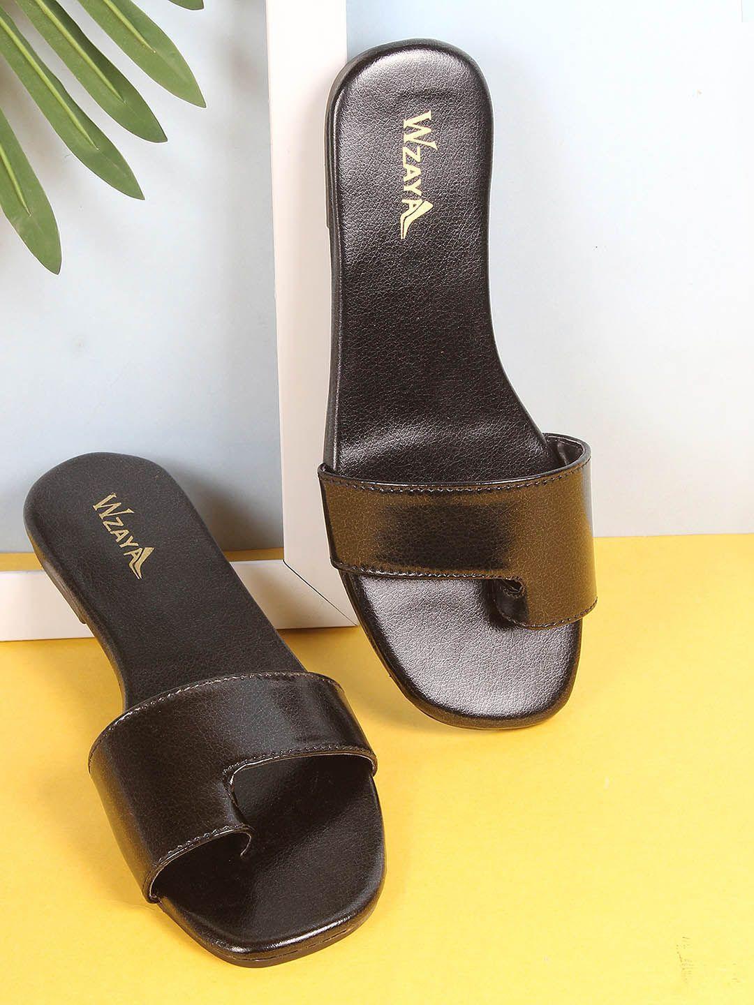 wzaya no back strap one toe flats