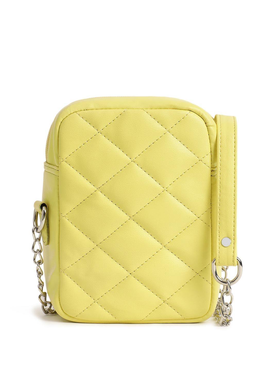 fastrack structured sling bag with quilted