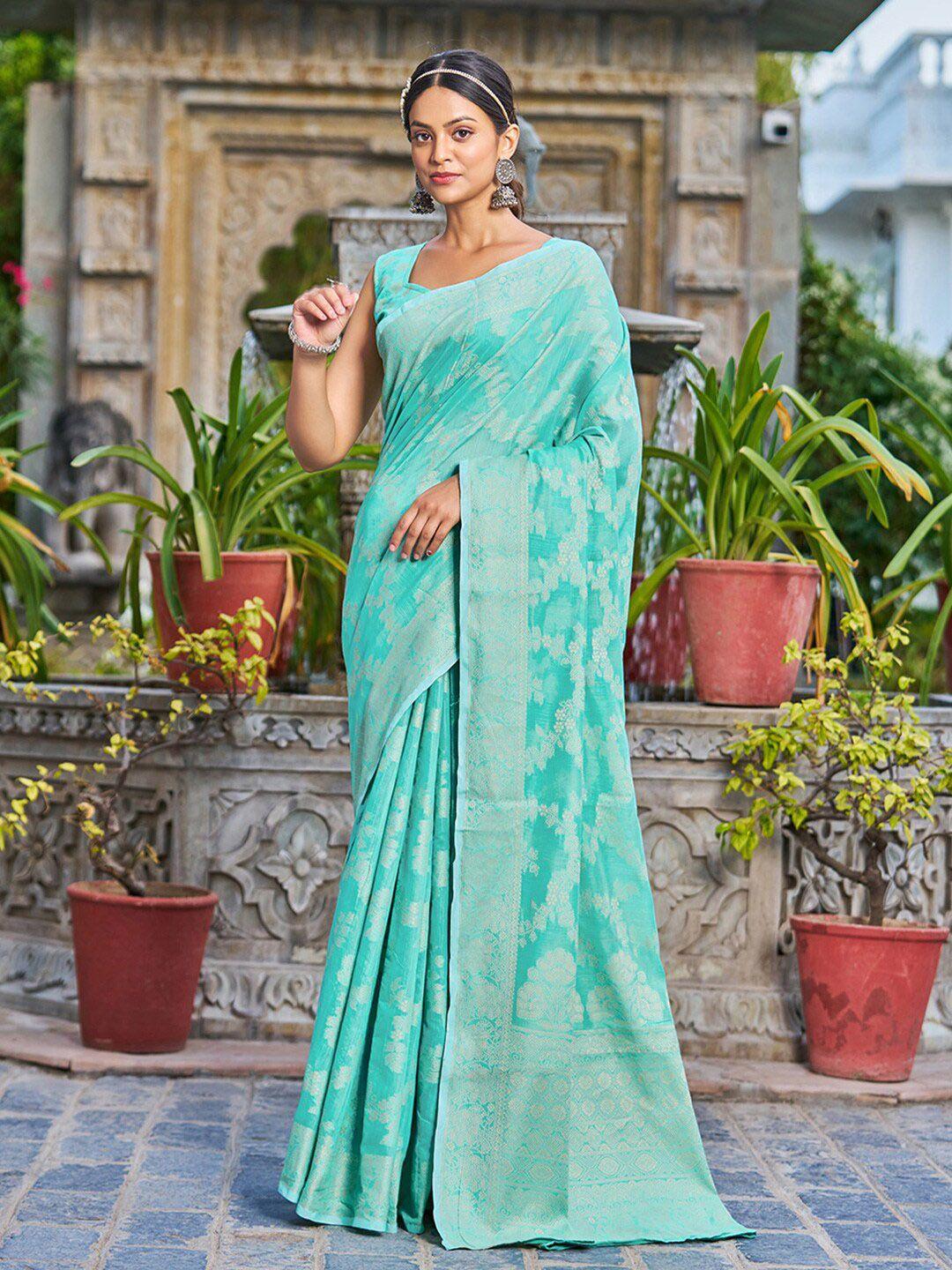 sareewave ethnic motif woven design cotton zari saree