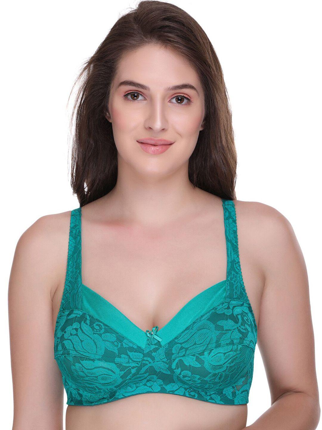 sona floral self design medium coverage all day comfort bralette bra