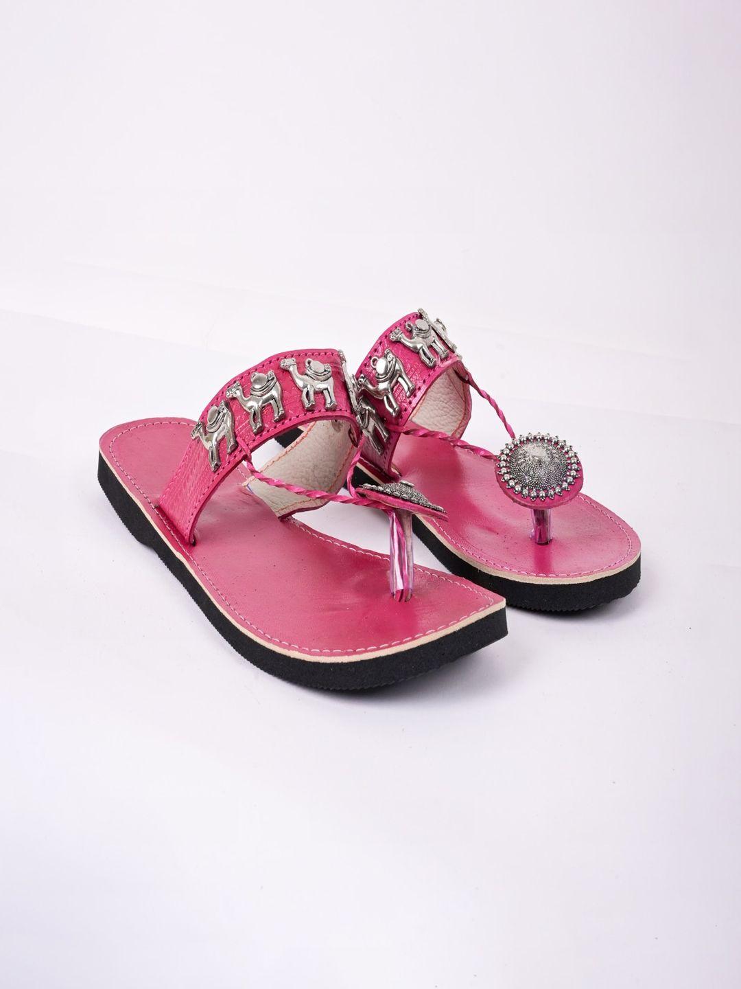 apratim embellished leather one toe flats