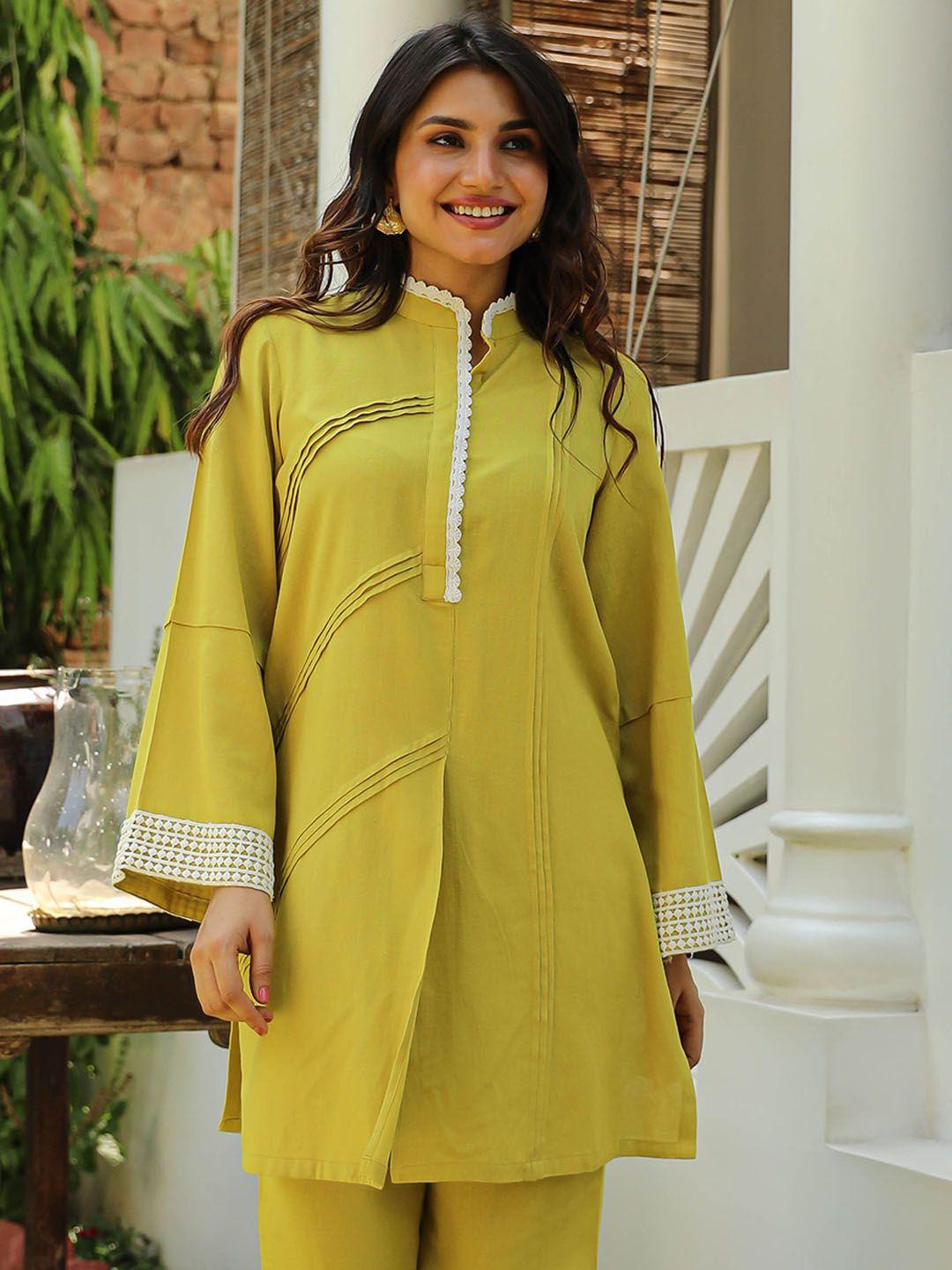 bunaai striped kurta with trousers