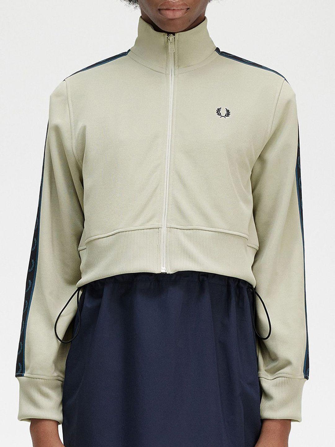 fred perry stand collar crop sporty jacket