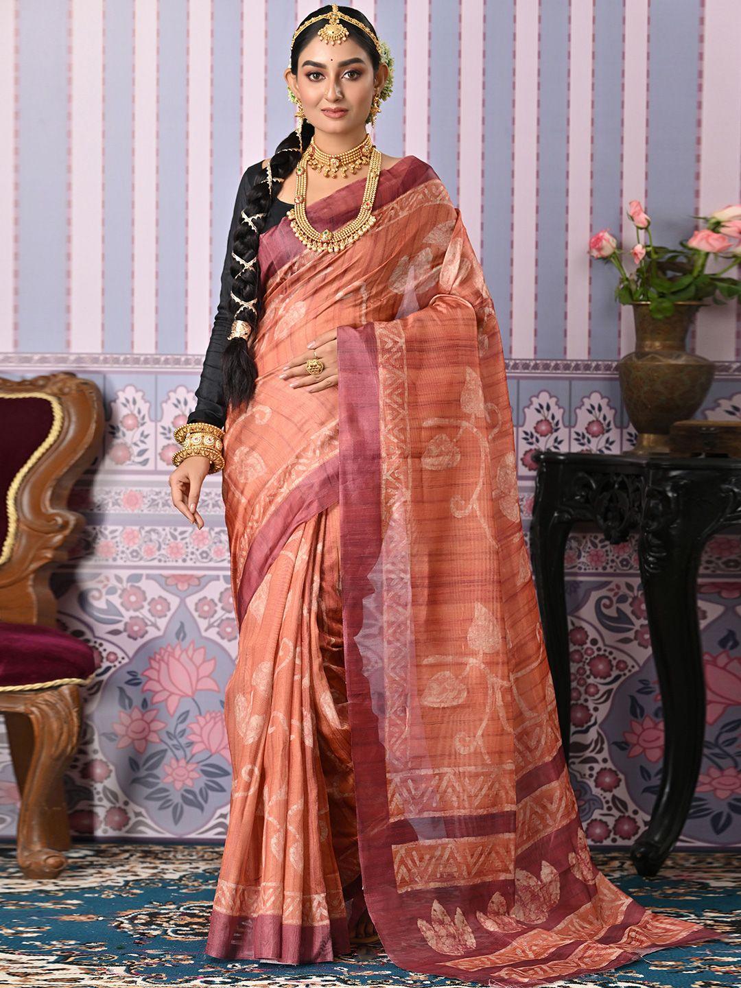 anouk ethnic motifs printed saree