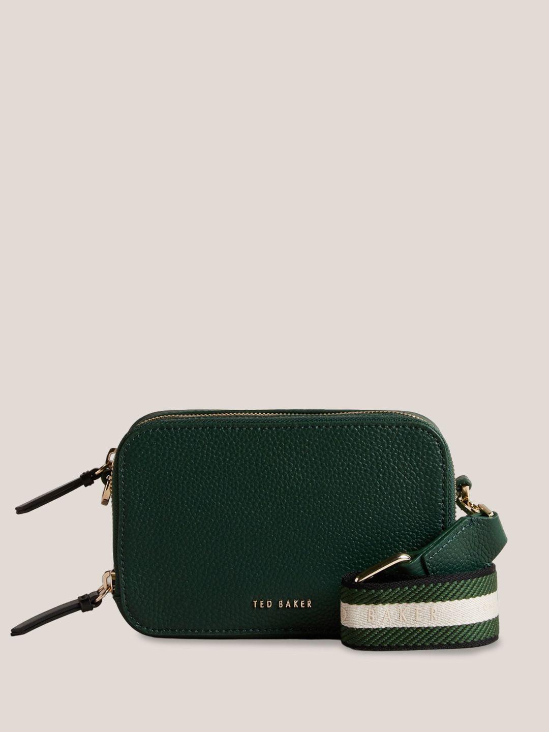 ted baker textured leather structured sling bag