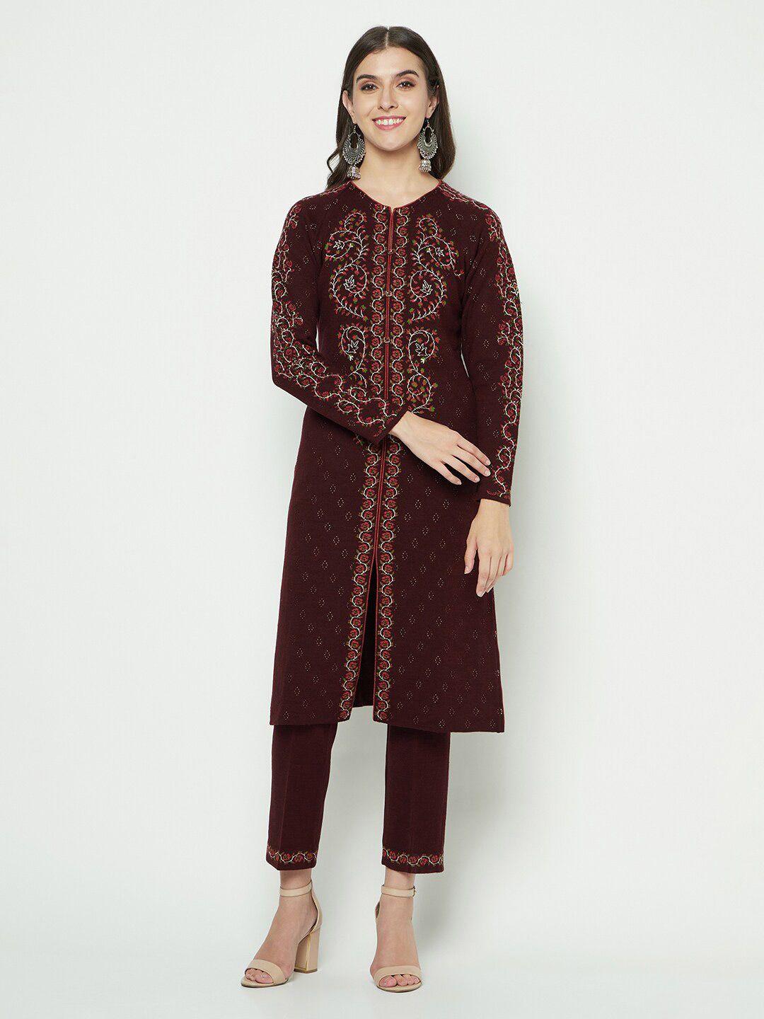 knitstudio ethnic motifs woven design knitted kurta