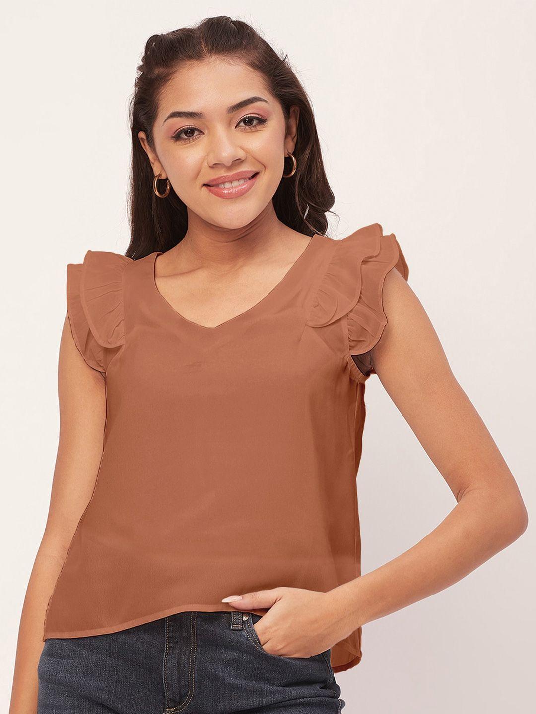 moomaya flutter sleeves regular top