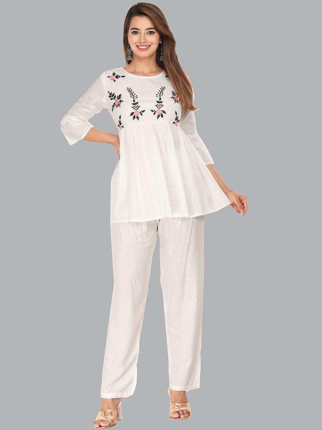 baesd embroidered tunic with trouser