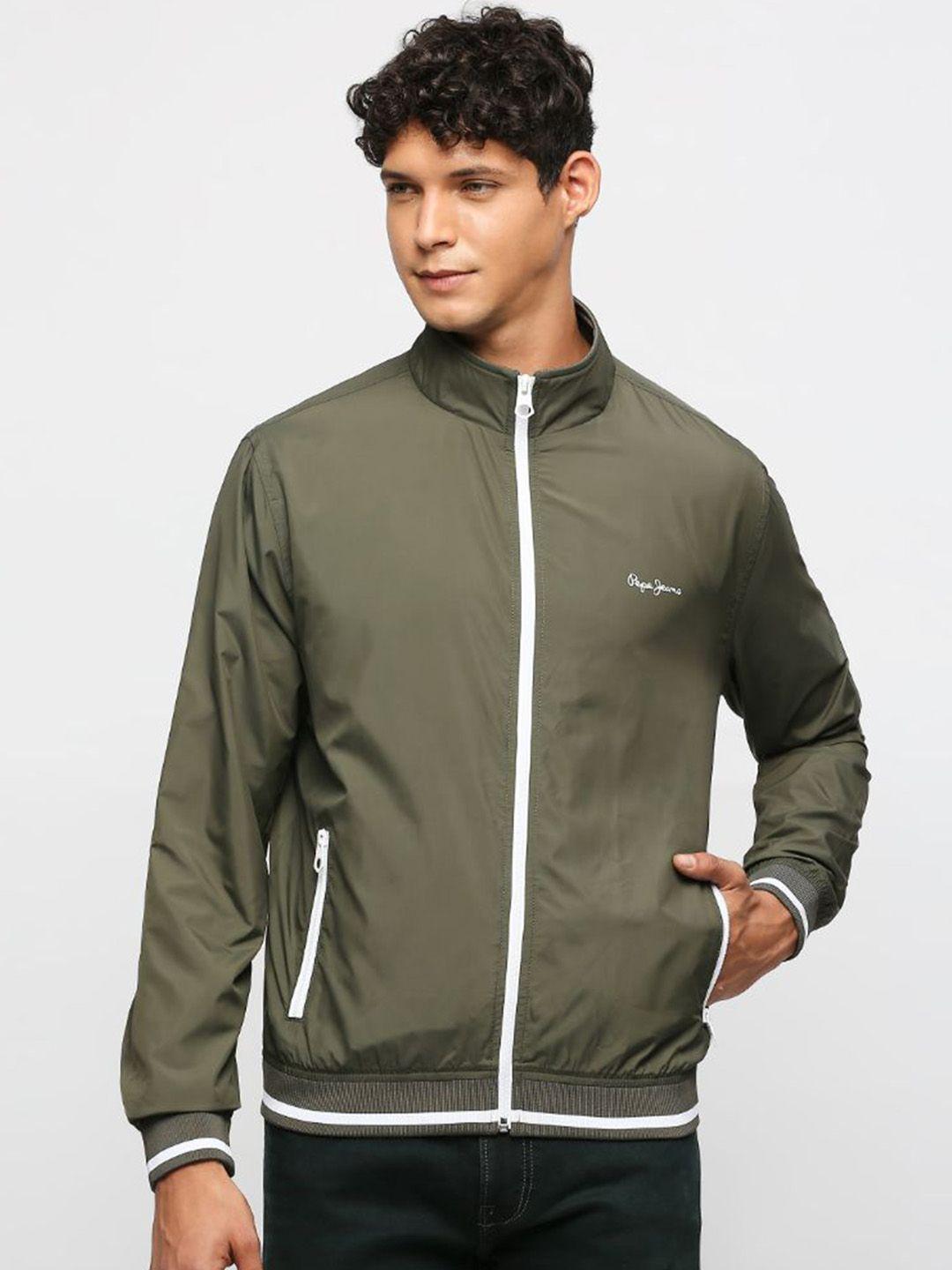 pepe jeans stand collar bomber jacket