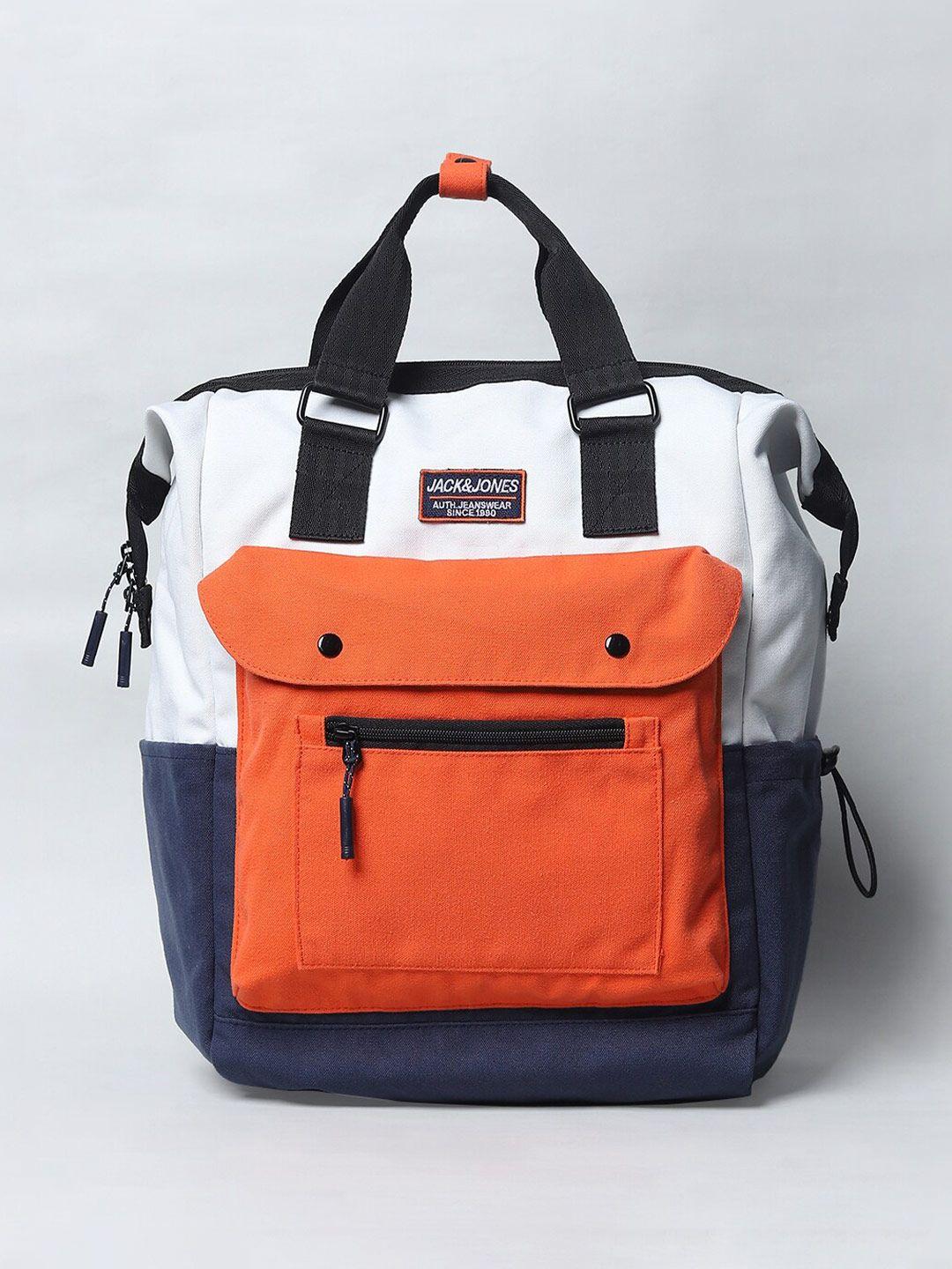 jack & jones men colourblocked backpack