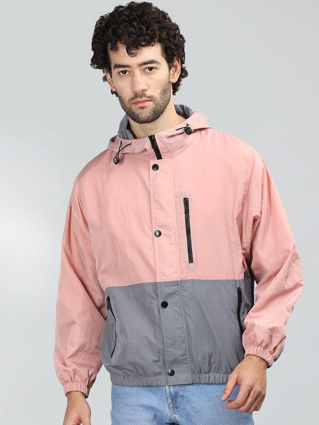 chkokko colourblocked windcheater outdoor bomber jacket