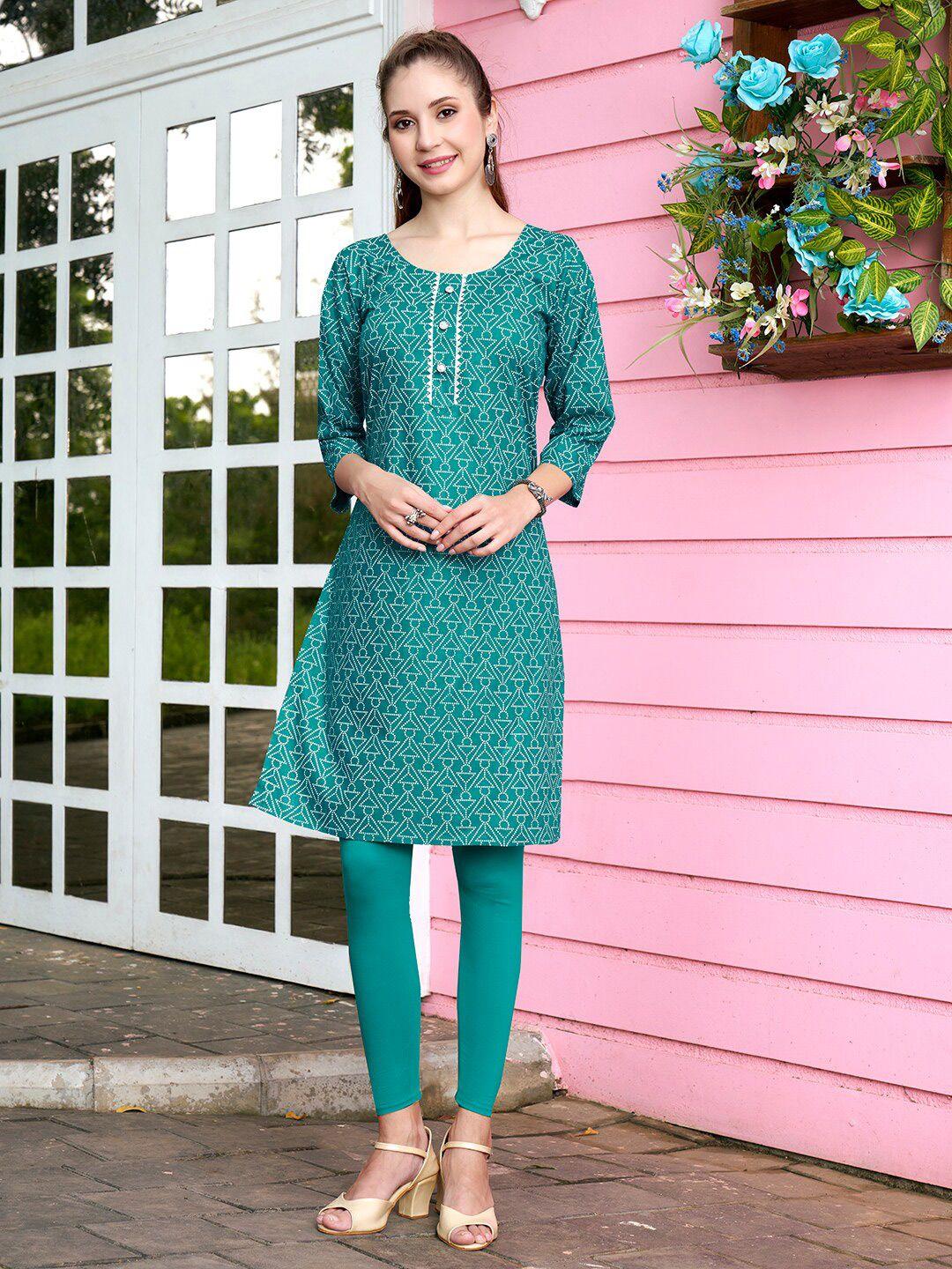 anouk bandhani printed kurta