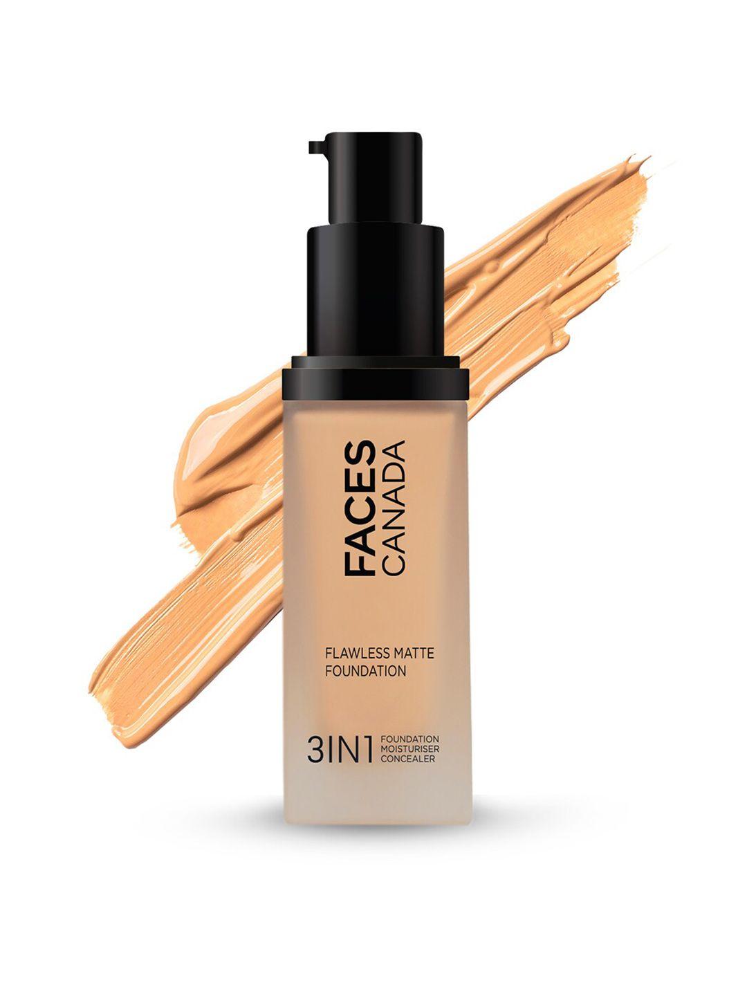 faces canada 3 in 1 flawless matte foundation - 30ml - golden beige 032