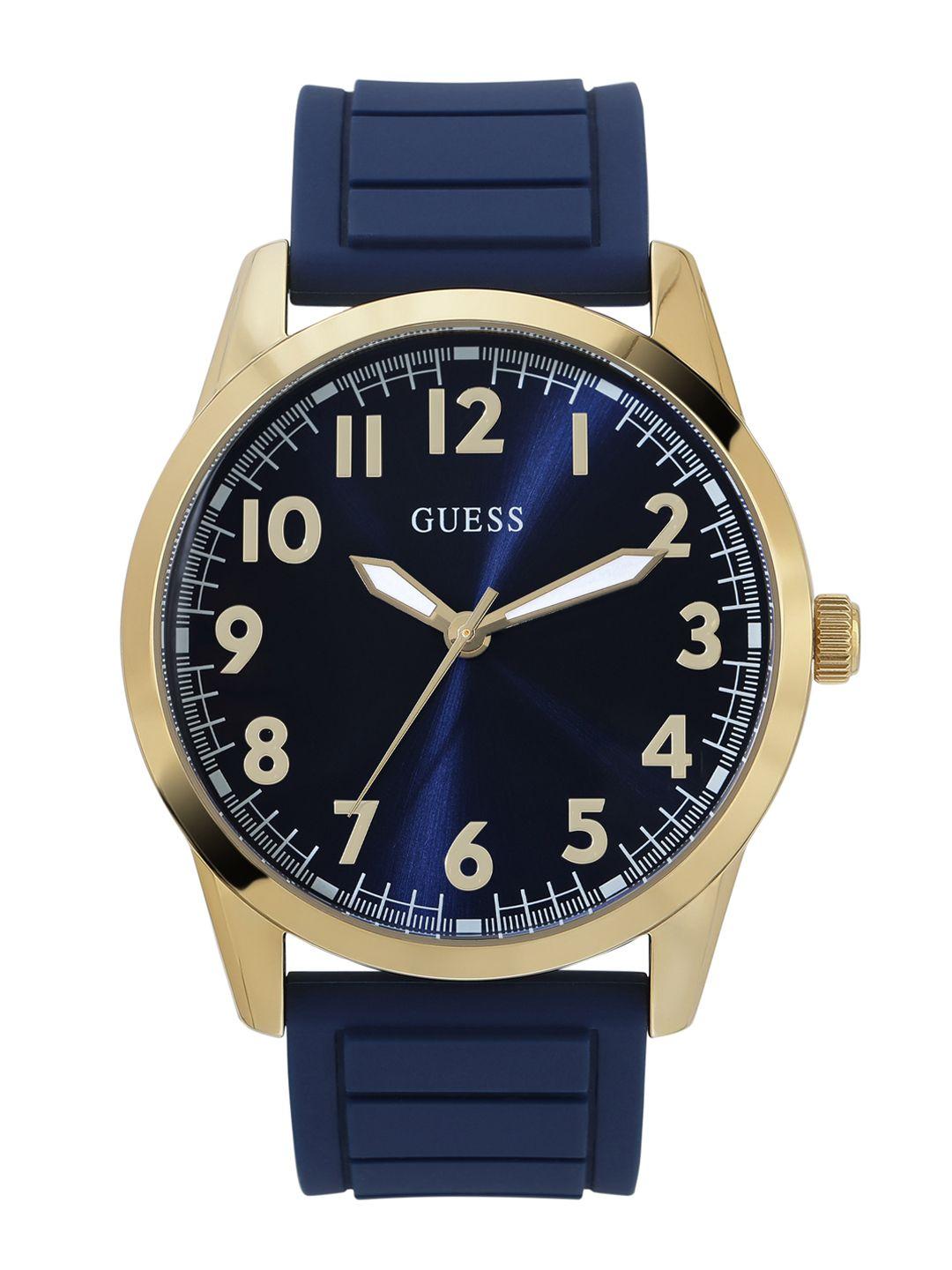 guess men stainless steel straps analogue watch u1324g1m