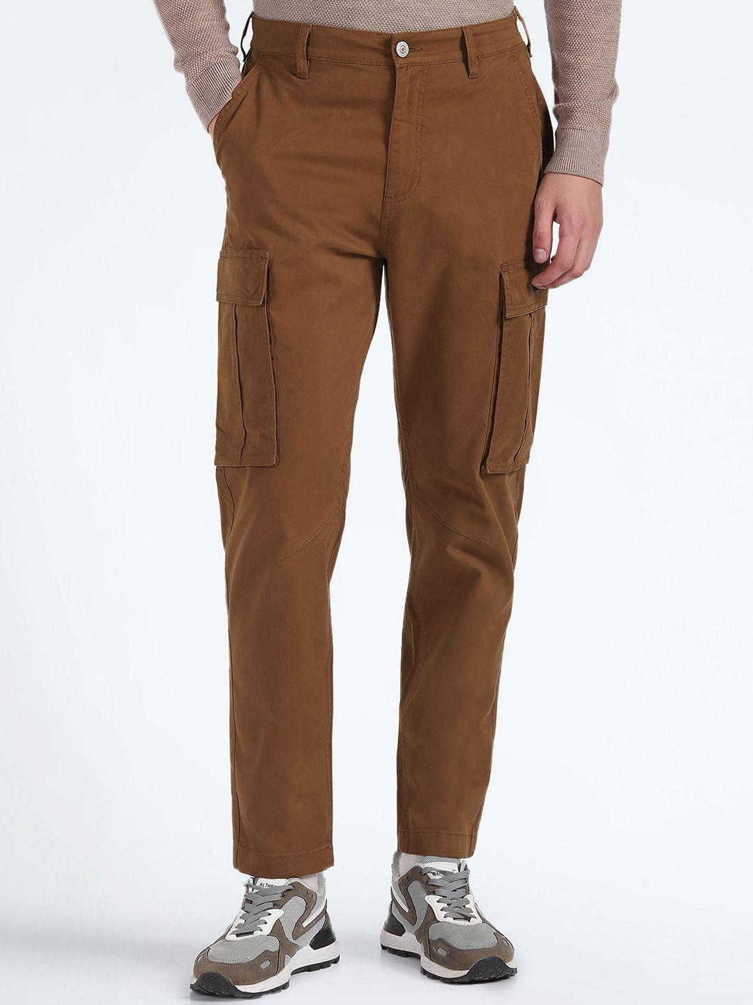 flying machine men tapered fit cotton chinos trousers