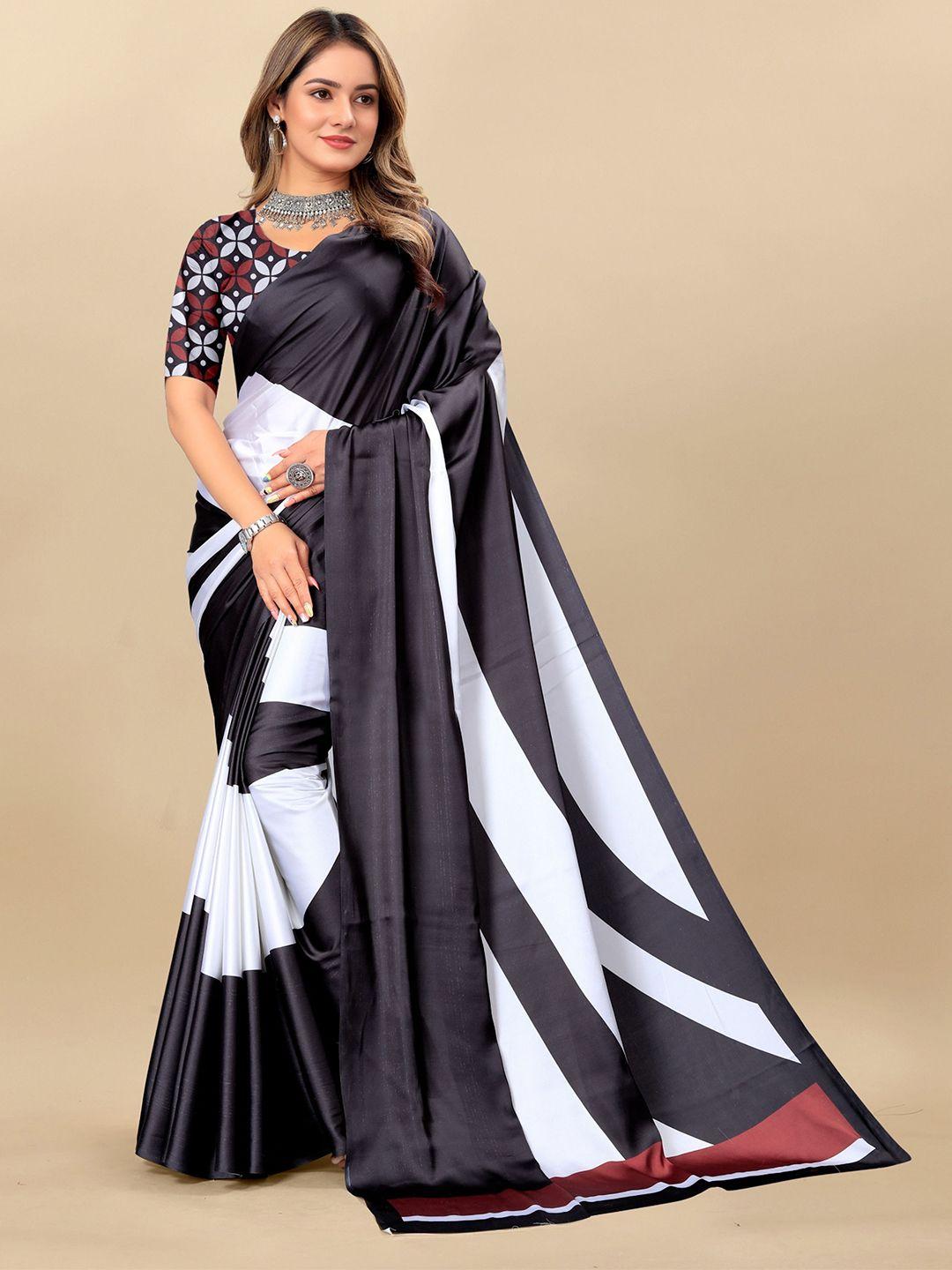 v3 fashion studio striped satin saree