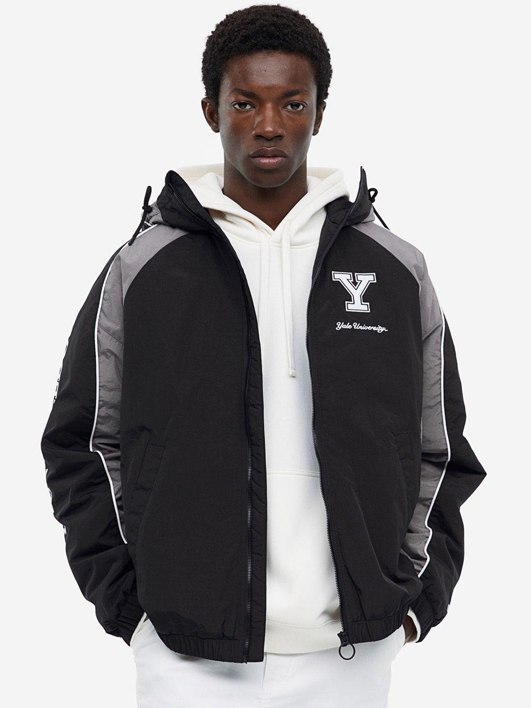 h&m hooded track jacket