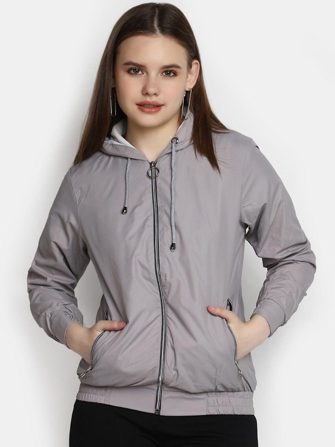 v-mart hooded bomber jacket