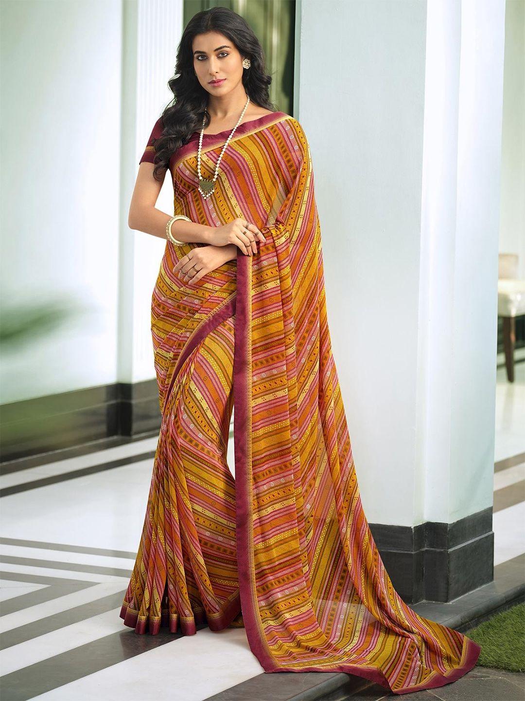 rangita striped saree