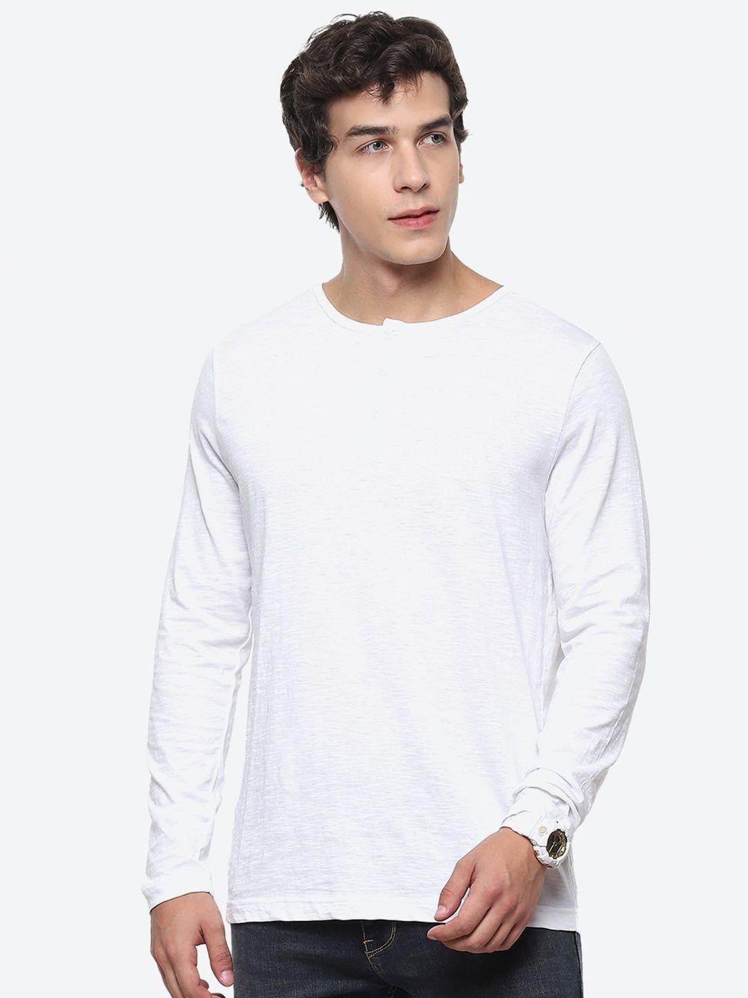 2bme henley neck cotton t-shirt