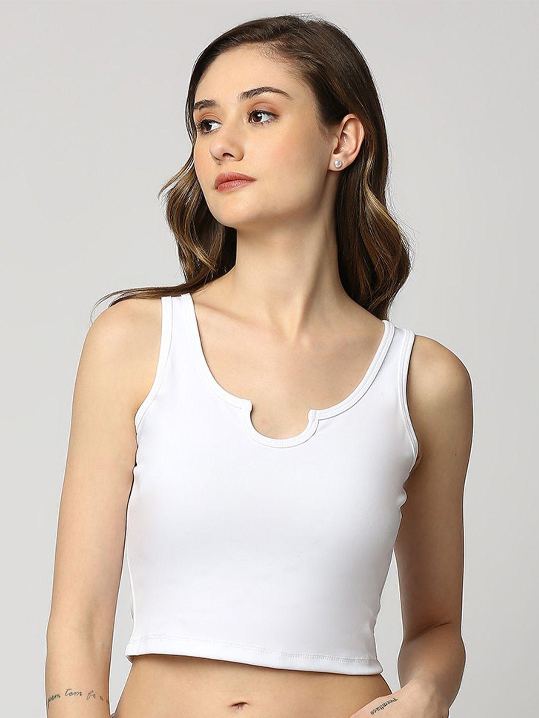 disrupt scoop neck crop top