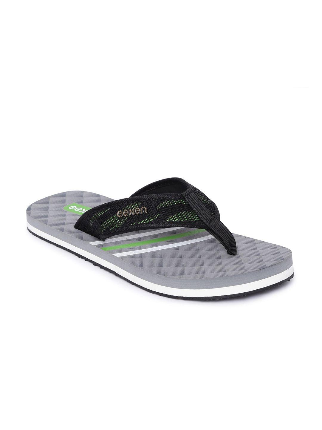 paragon men printed lightweight thong flip-flops