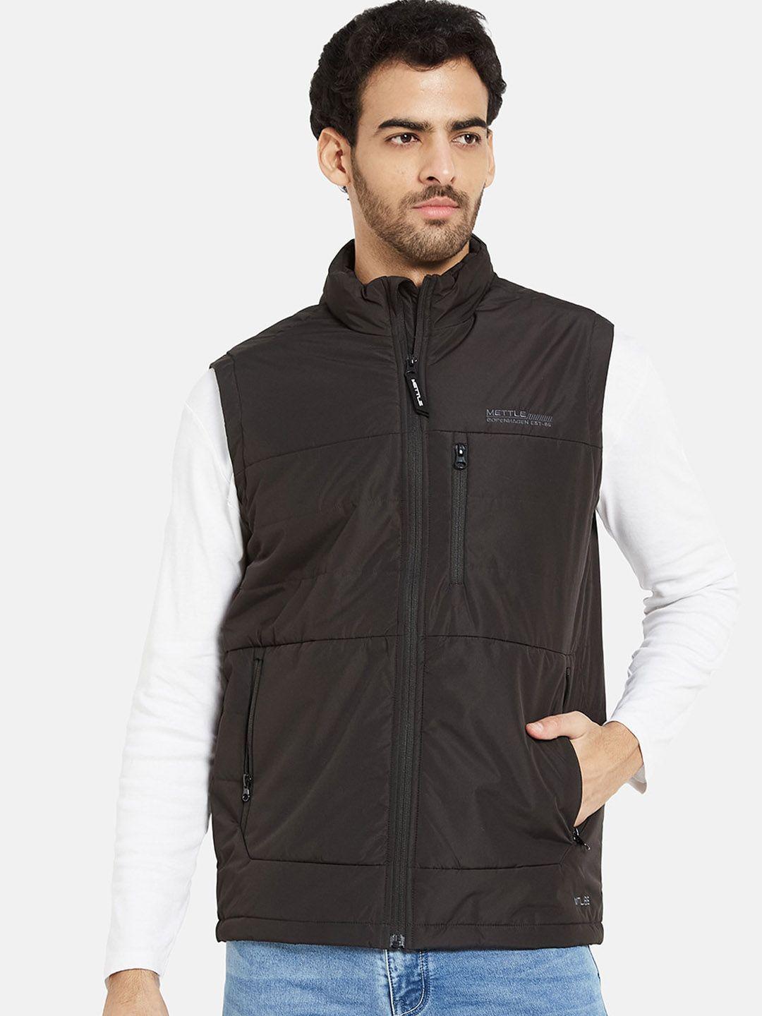 mettle mock collar padded jacket