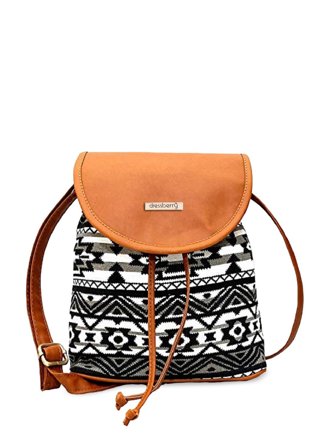 dressberry structured canvas sling bag