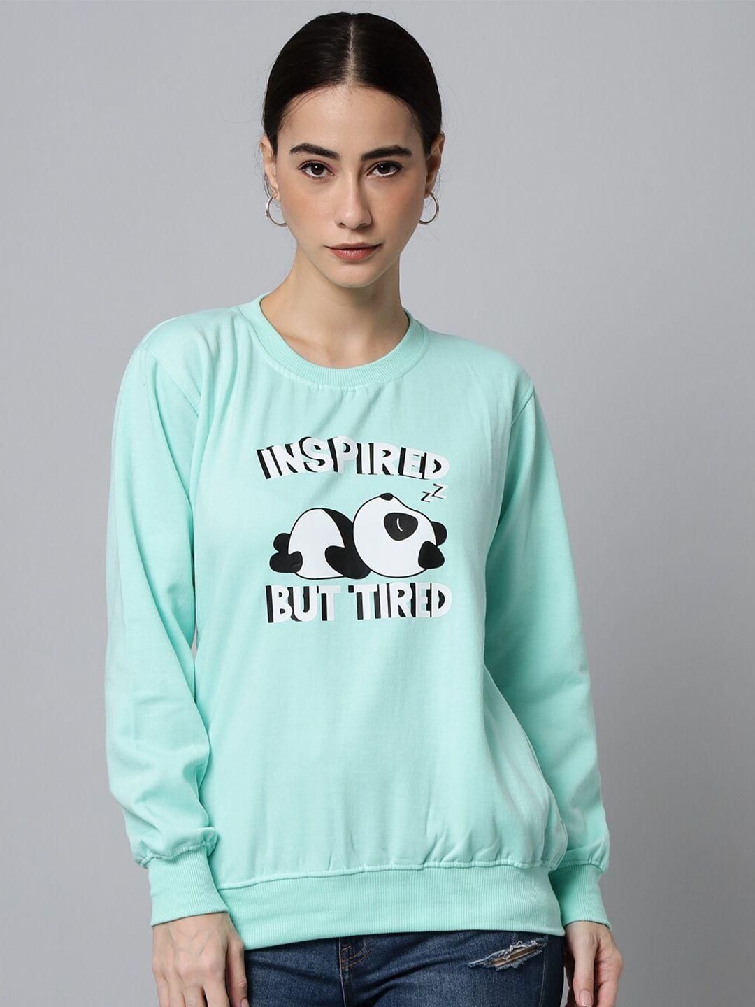 ewools graphic printed round neck long sleeves pullover sweatshirt