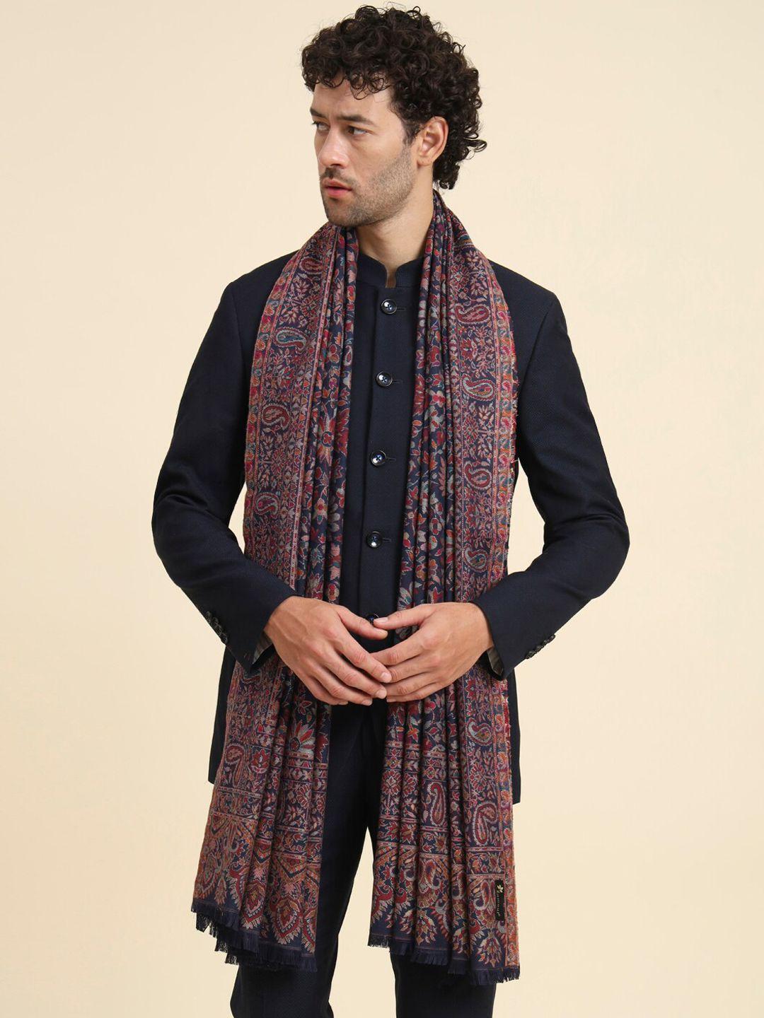 zamour ethinic motif woven-design kashmiri shawl