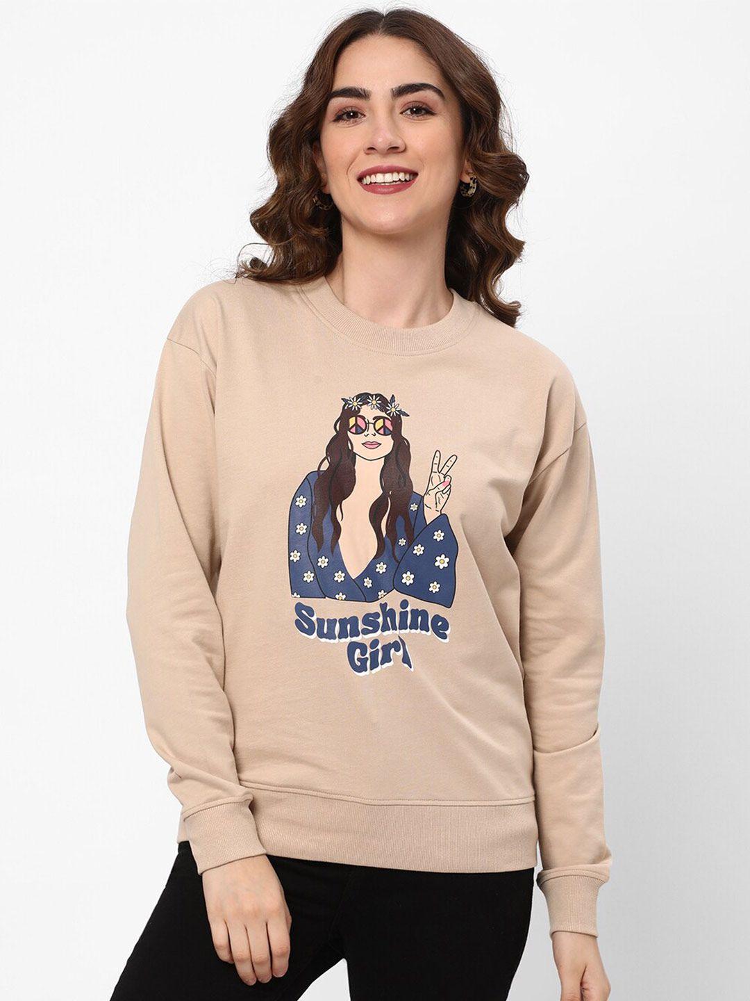 r&b graphic printed cotton pullover