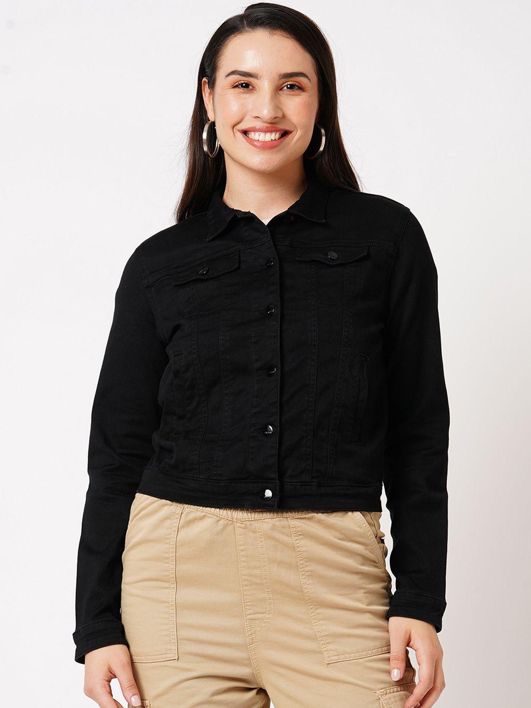 kraus jeans spread collar crop tailored jacket