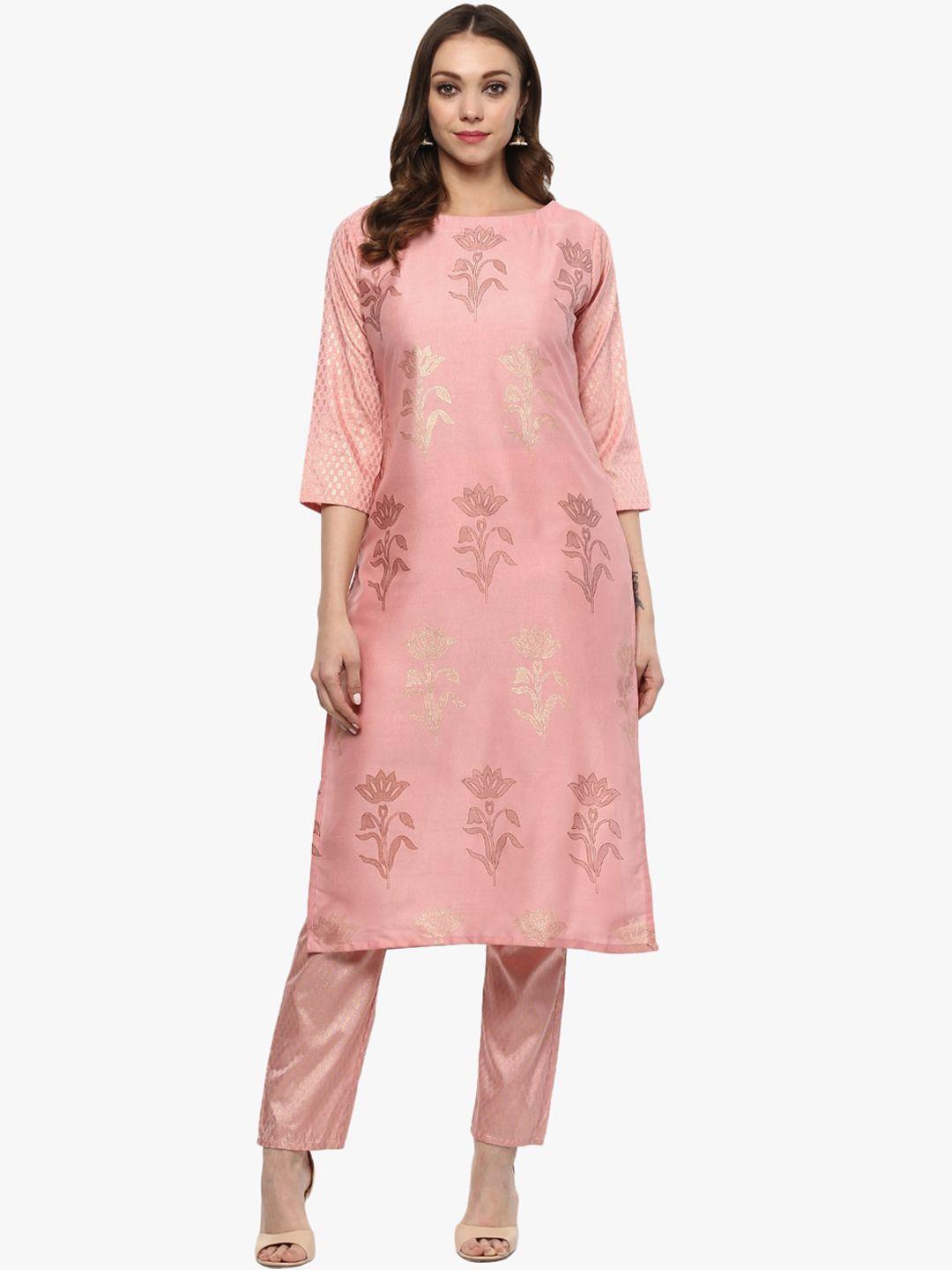 sangria printed straight kurta