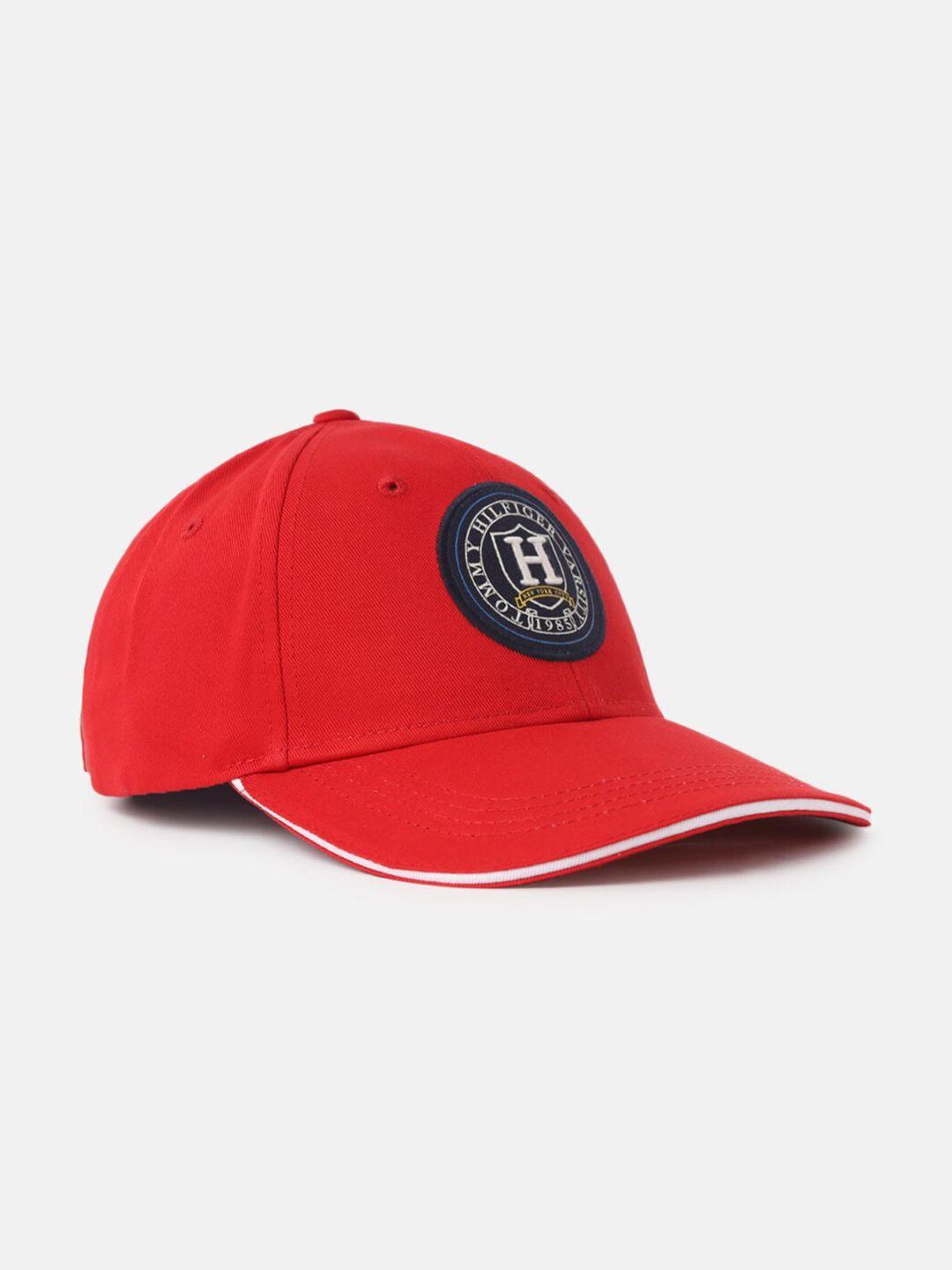 tommy hilfiger men typography printed cotton baseball cap