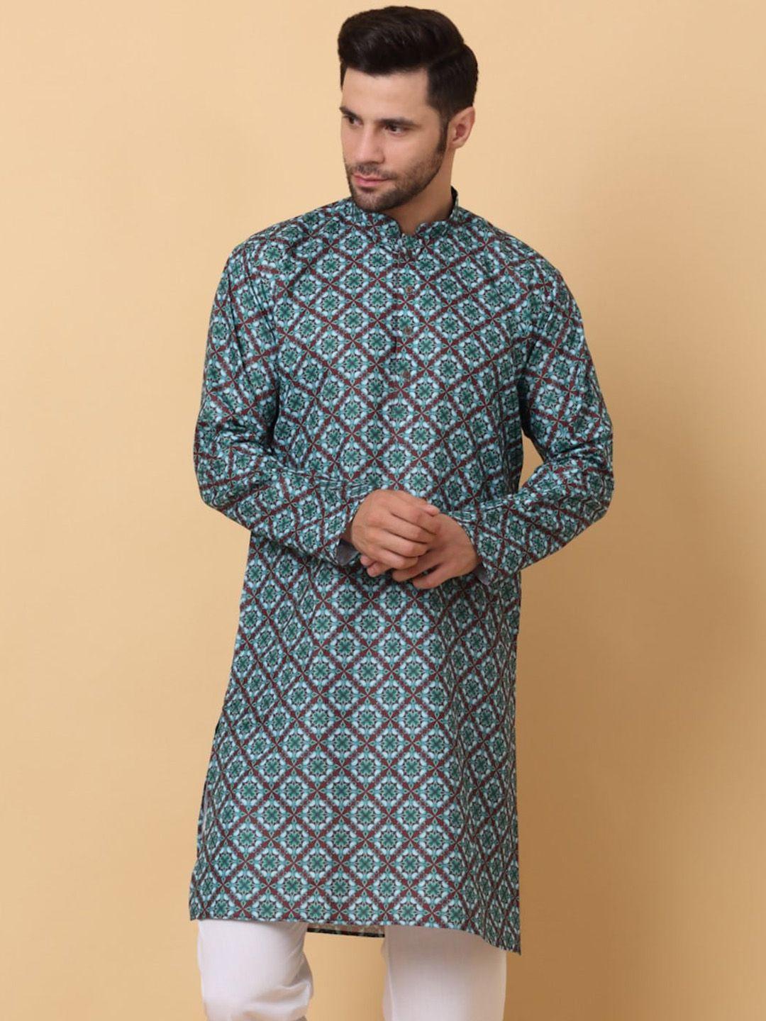 kraft india ethnic motifs printed straight kurta