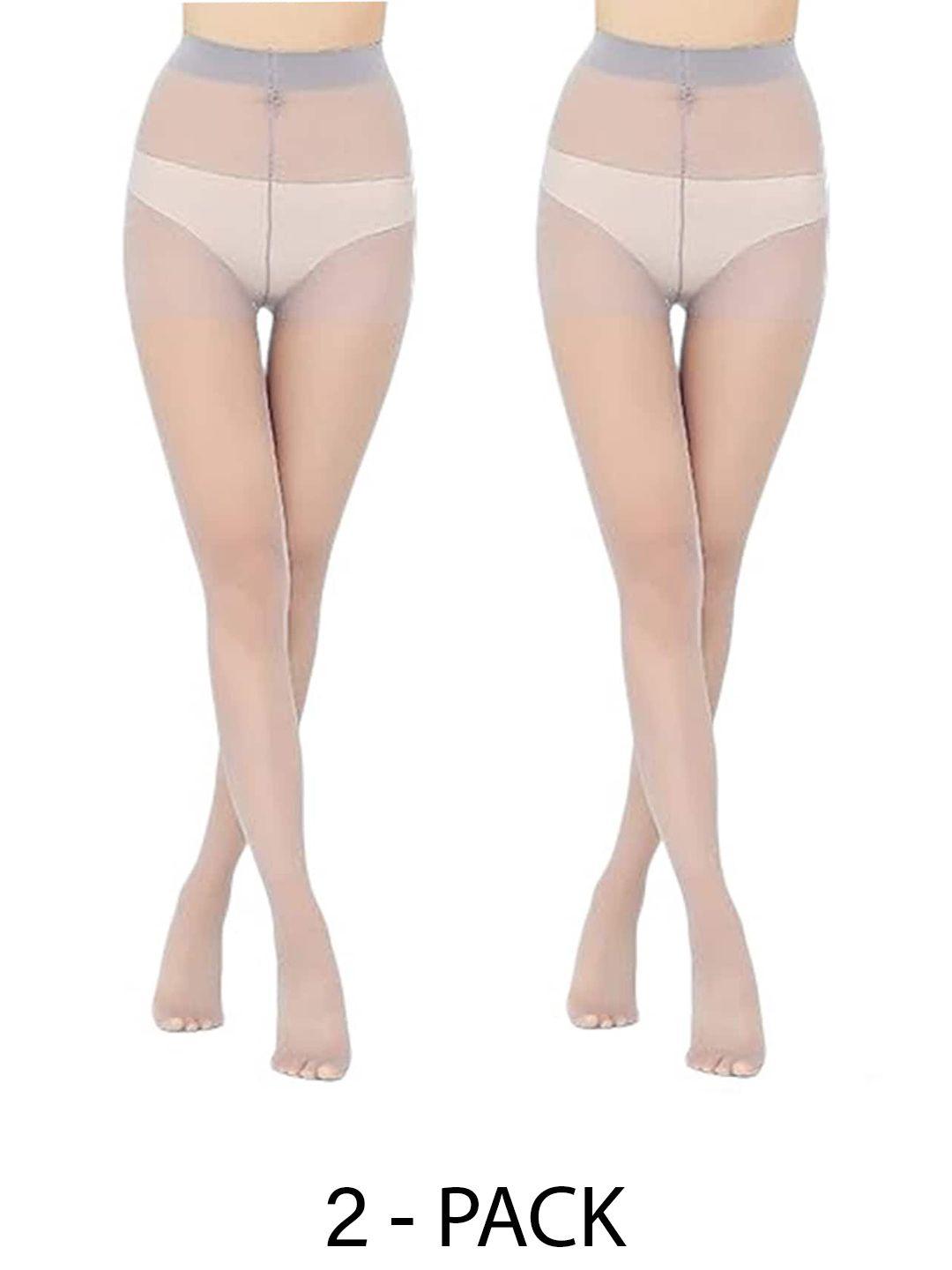 baesd pack of 2 pantyhose sheer transparent stockings