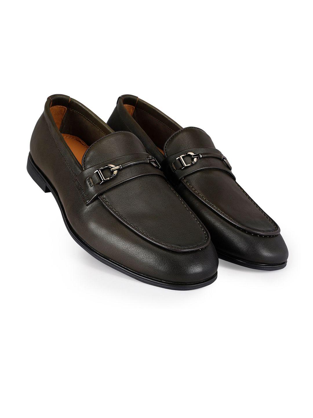 rosso brunello men formal horsebit loafers