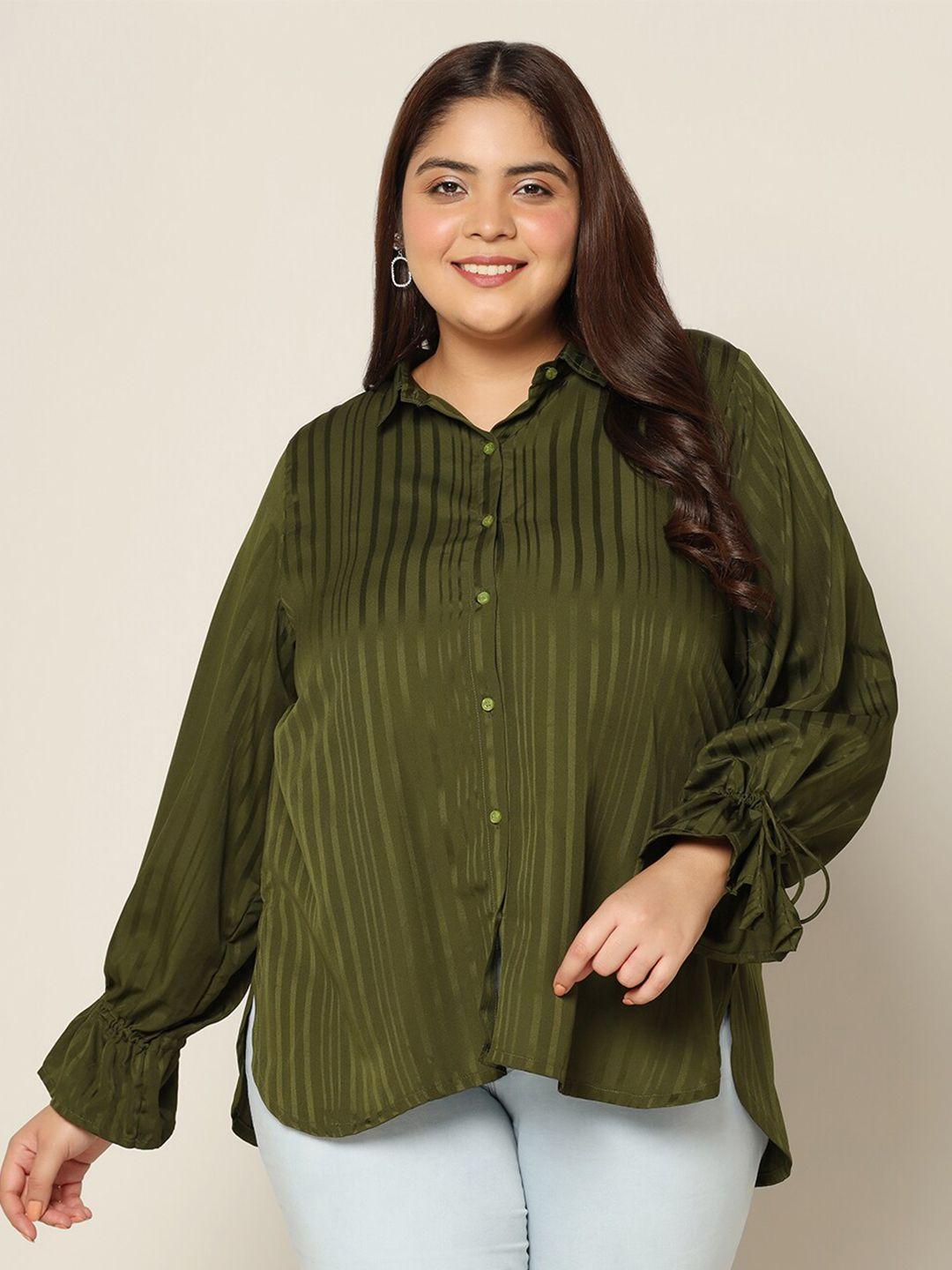 fashion dream plus size striped shirt style top