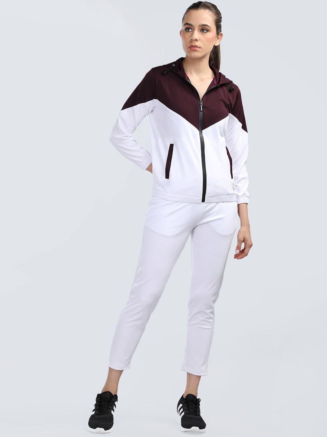 chkokko colourblocked hooded sports tracksuit