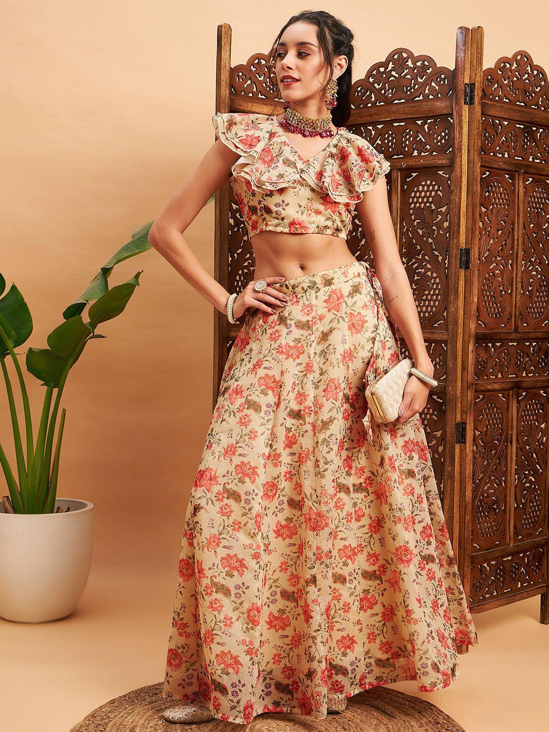 shae by sassafras floral printed ready to wear lehenga & choli