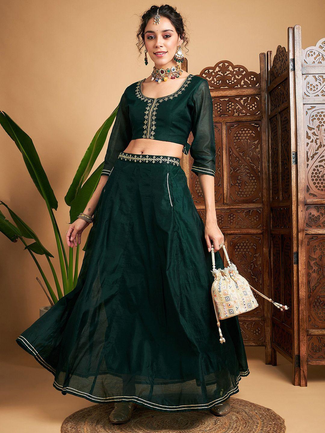 shae by sassafras embroidered sequinned ready to wear lehenga & choli