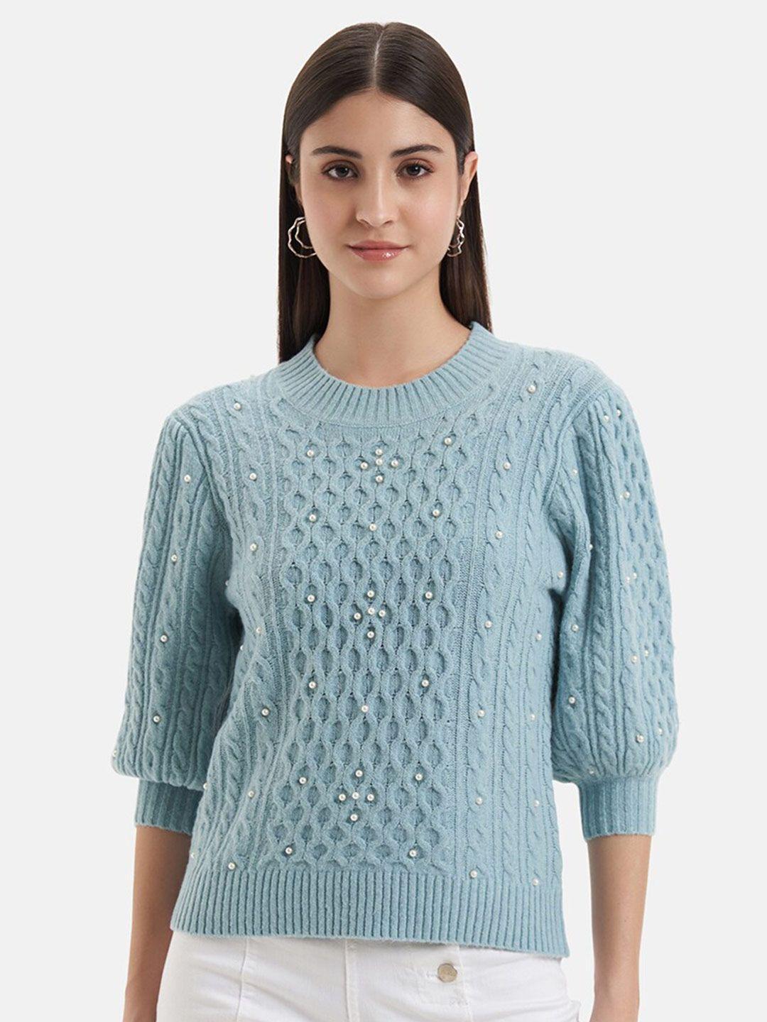 kazo cable knit pullover sweater