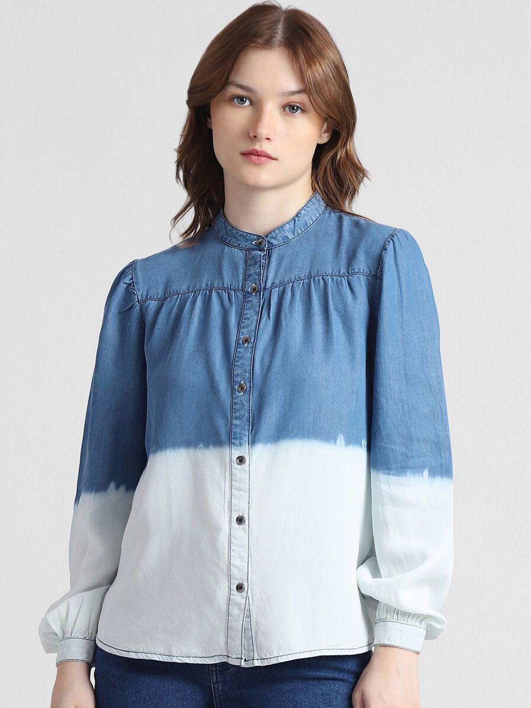 only opaque colourblocked casual shirt