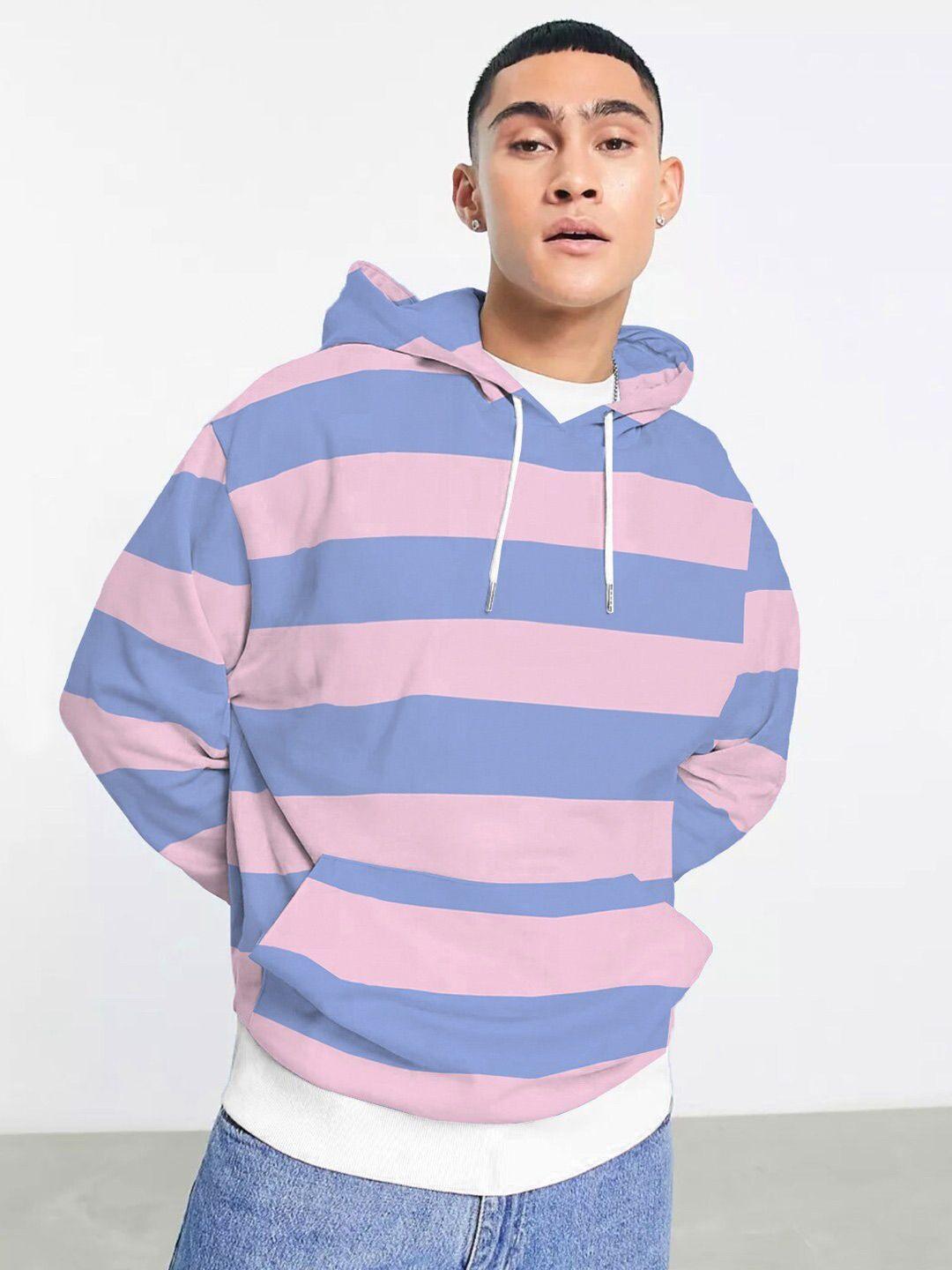 the dry state striped hooded fleece sweatshirt