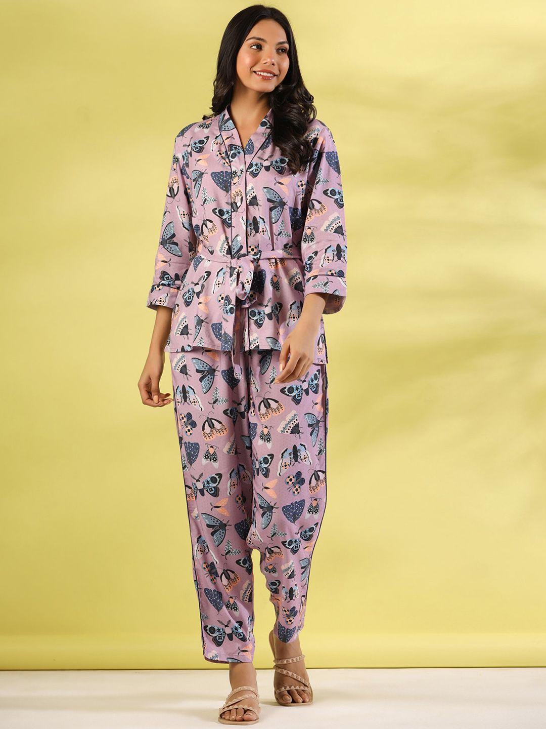 sanskrutihomes printed shirt & trousers