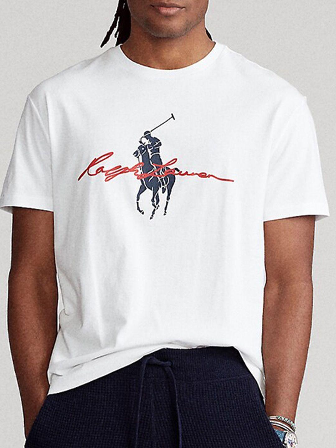 polo ralph lauren graphic printed cotton slim fit t-shirt