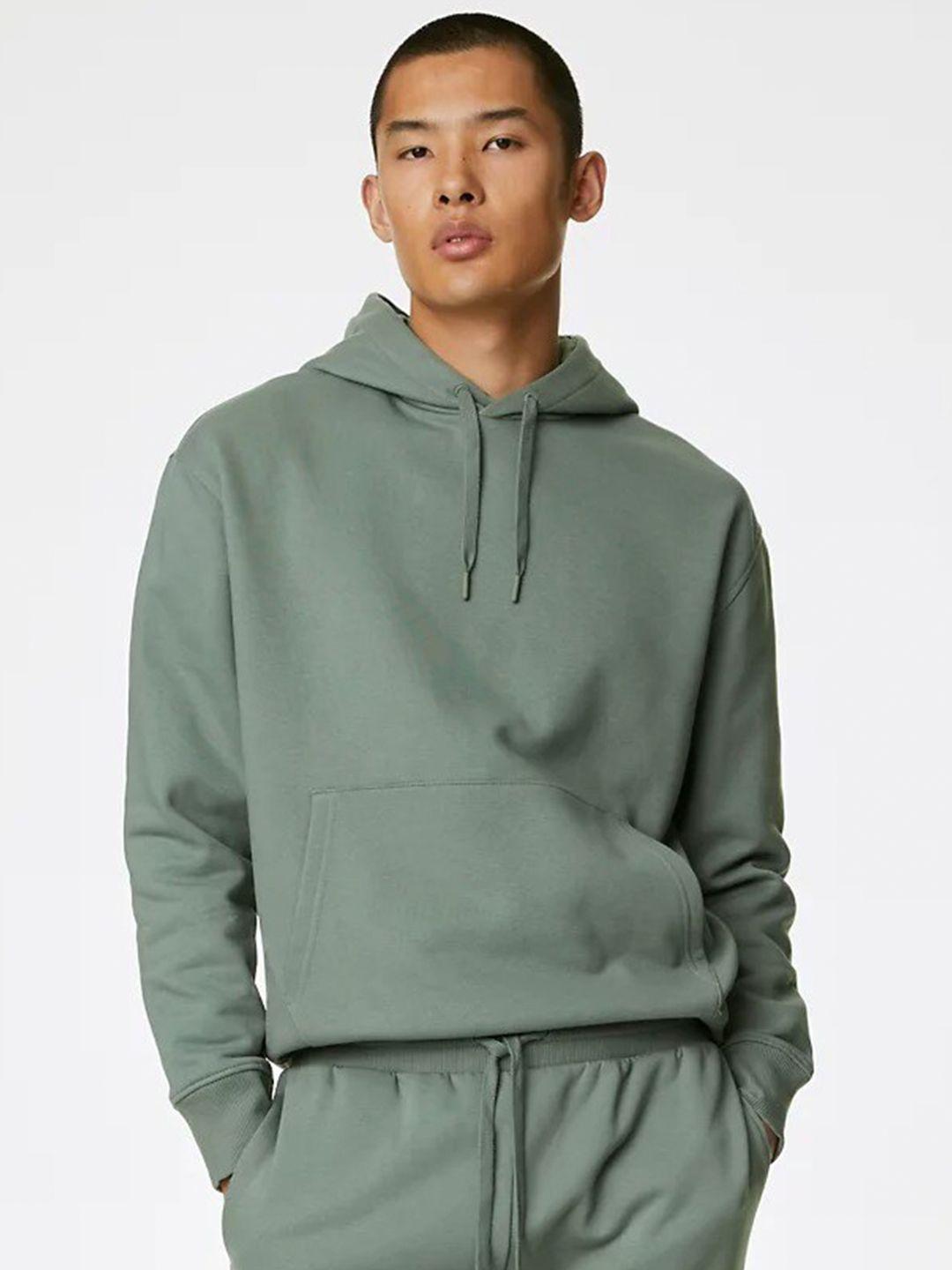 marks & spencer hooded neck long sleeve oversized pullover sweatshirt