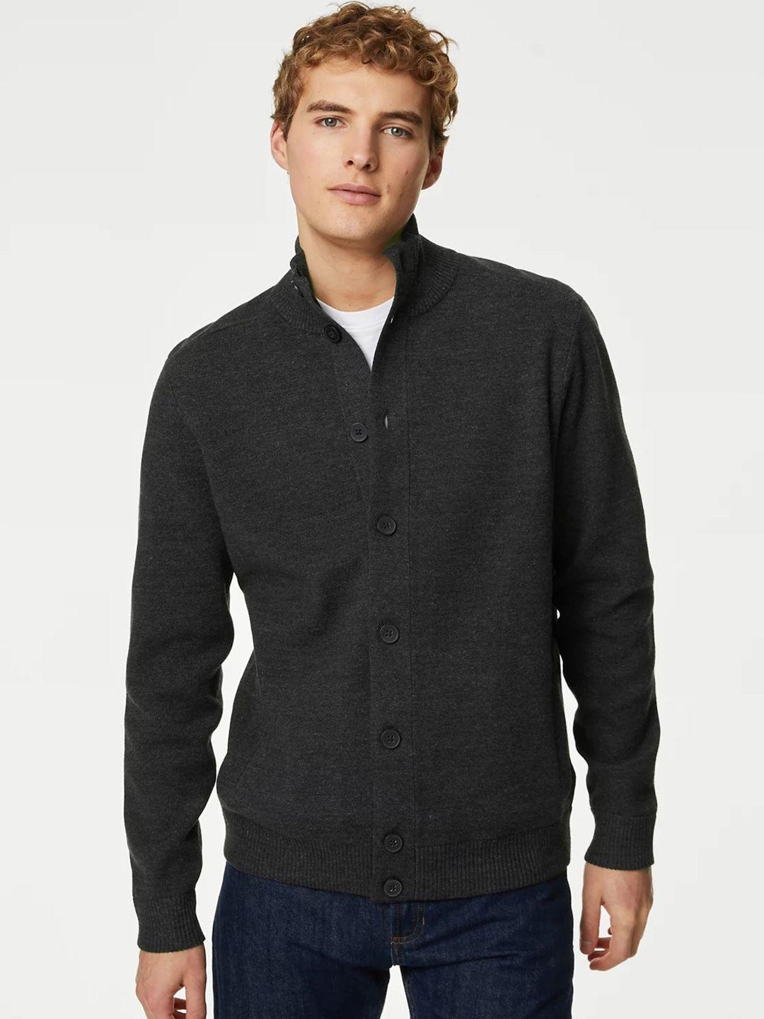 marks & spencer mock collar tailored jacket