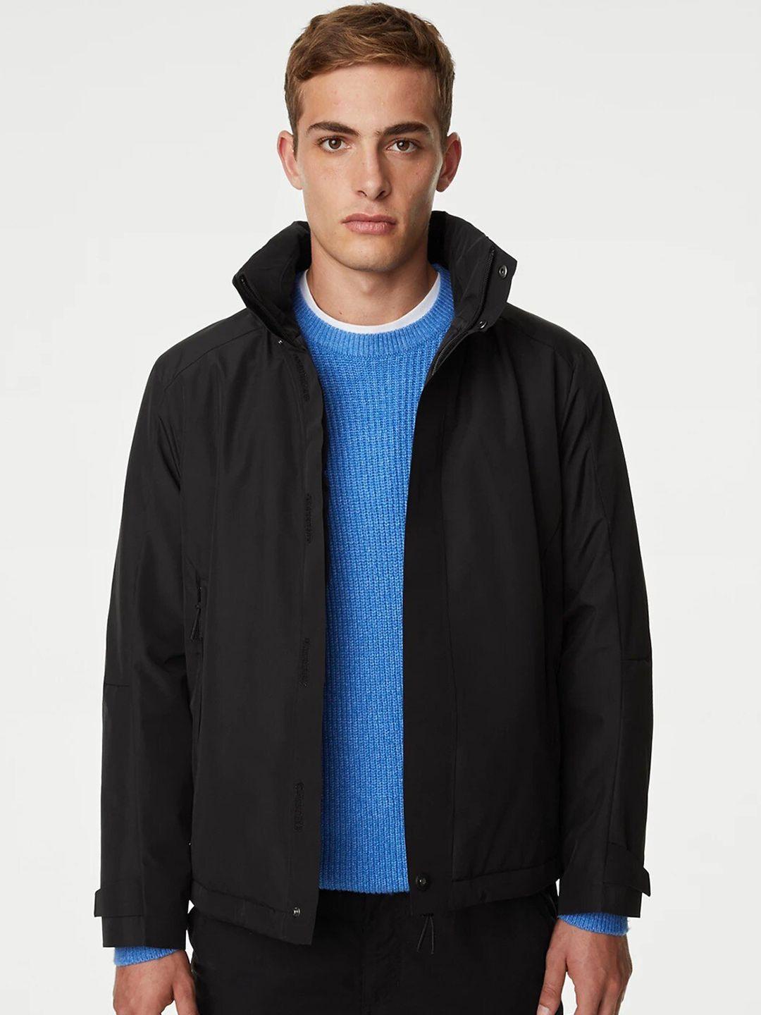 marks & spencer mock collar bomber jacket