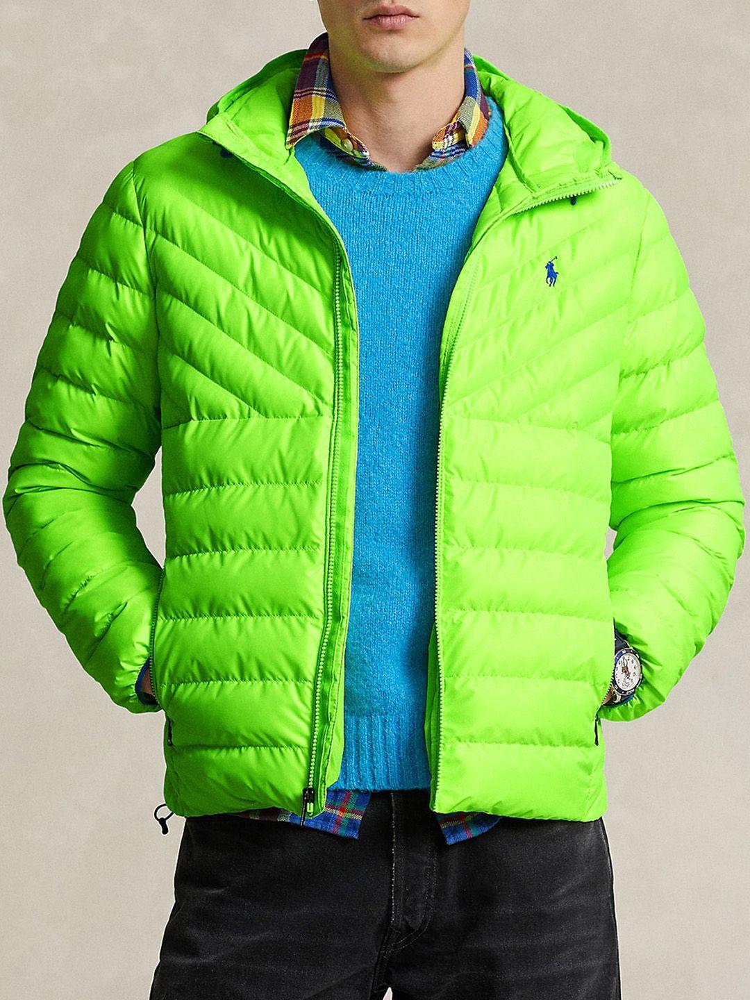 polo ralph lauren hooded water-repellent puffer jacket